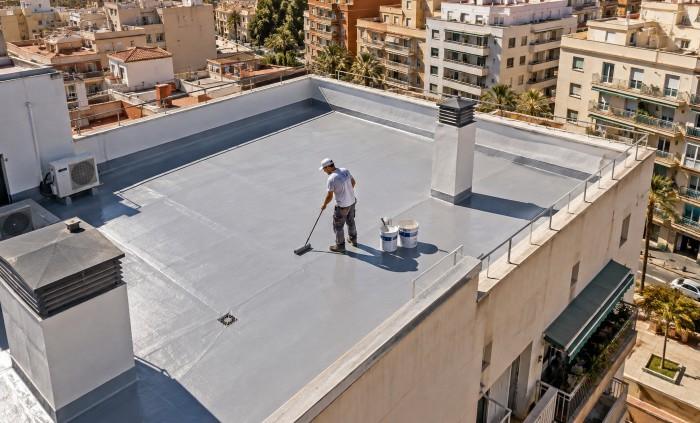 Terraza impermeabilizada en el barrio de Ruzafa, Valencia