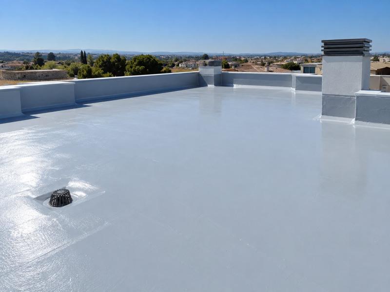 Terraza impermeabilizada con membrana de poliuretano en Cullera, Valencia